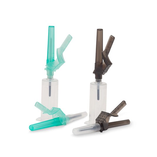 Blood Collection Needle with Attached Tube Holder, 22G x 1.25", 100/bx
