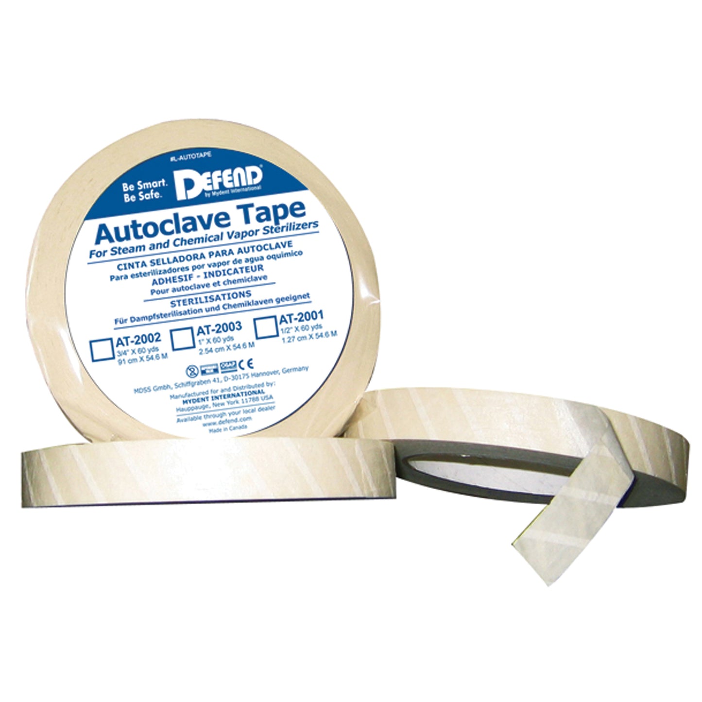 Autoclave Indicator Tape, 1" x 60 Yd roll