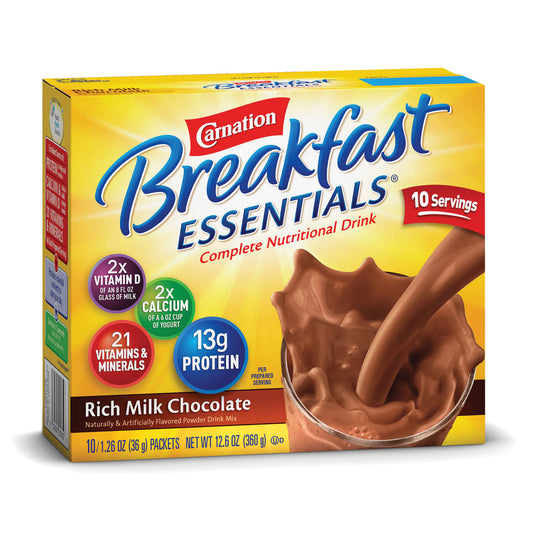 Carnation® Instant Breakfast, Chocolate, 10/bx, 6 bx/cs (Products cannot be sold on Amazon.com or any (Minimum Expiry Lead is 90 days; Non-Returnable)