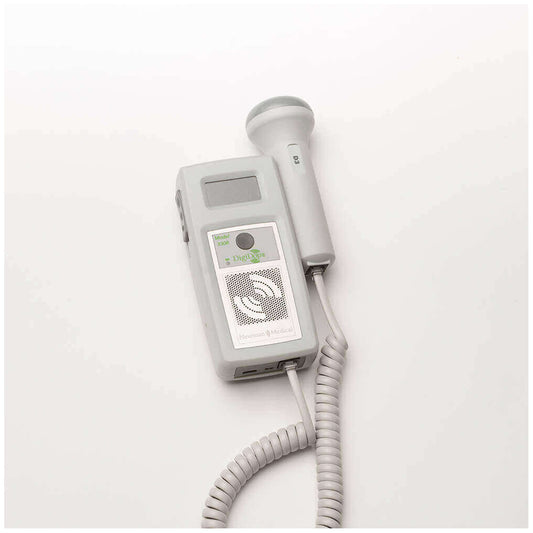 Non-Display Digital Doppler with Recharger & 2 MHz Waterproof Obstetrical Probe (DD-330R)