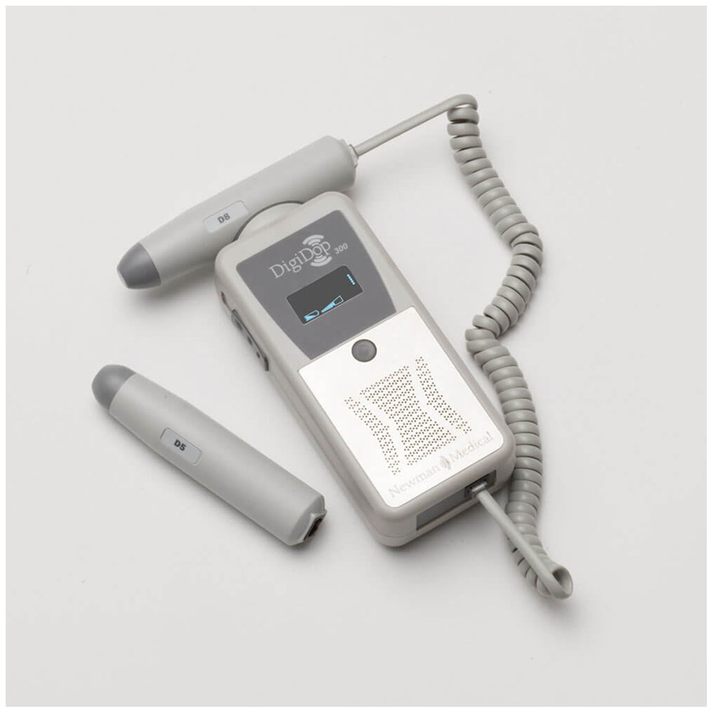 Display Digital Doppler with Recharger Includes Vascular 5MHz & 8MHz Probes