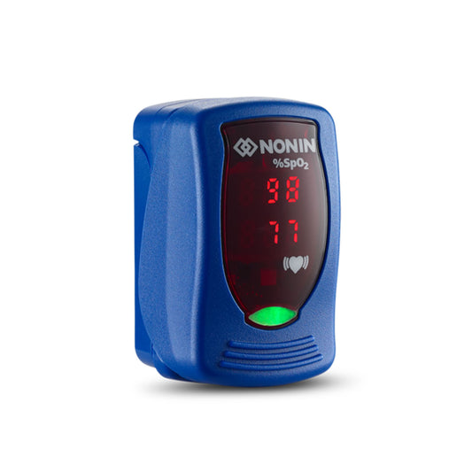 Blue, Standard Accessories Includes: 9590 Quick-Start Guide , Electronic Version of the IFU without Lanyard, AAA Alkaline Batteries (1) (QSG) (at nonin.com or through product support page) (2)