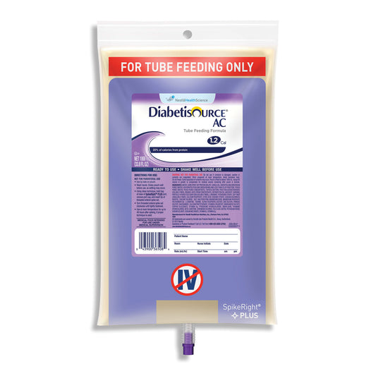 Diabetisource® AC SpikeRight™ 1000mL, 6/cs (Products cannot be sold on Amazon.com or any (120 cs/plt) (Minimum Expiry Lead is 90 days; Non-Returnable)