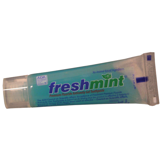 Freshmint Premium Anticavity Gel Toothpaste, 1.0 oz, ADA Approved, 144/cs (Not Available for sale into Canada)