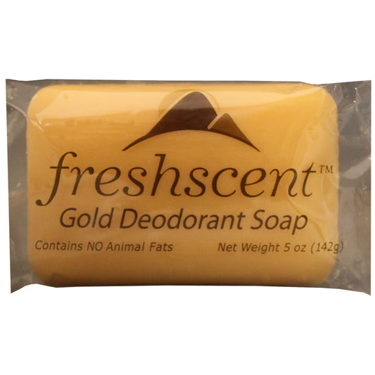 Freshscent Gold Deodorant Soap, Vegetable Based, Individually Wrapped, 5 oz, 72/cs