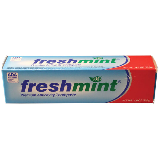 Freshmint Premium Anticavity Toothpaste, 4.6 oz, ADA Approved, 24/cs (Not Available for sale into Canada)