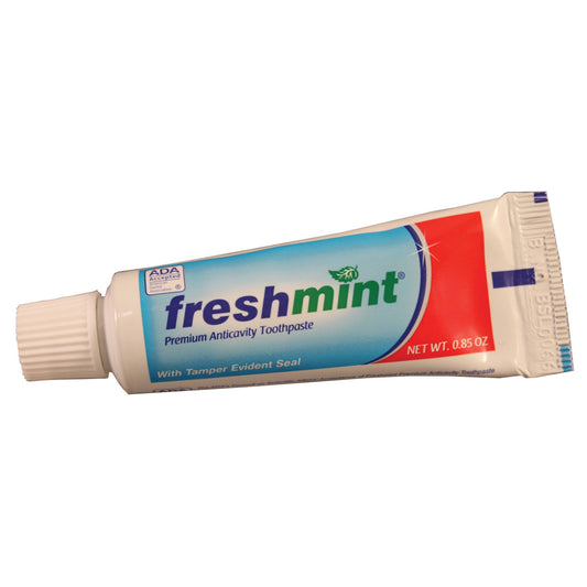 Freshmint Premium Anticavity Toothpaste with Safety Seal, ADA Approved, .85 oz, 36/bx, 4 bx/cs (Not Available for sale into Canada)