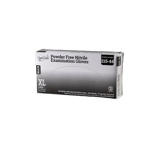 Exam Glove, Nitrile, 5.0g, X-Large, Power Free , Black, 100/bx, 10bx/cs (PF)