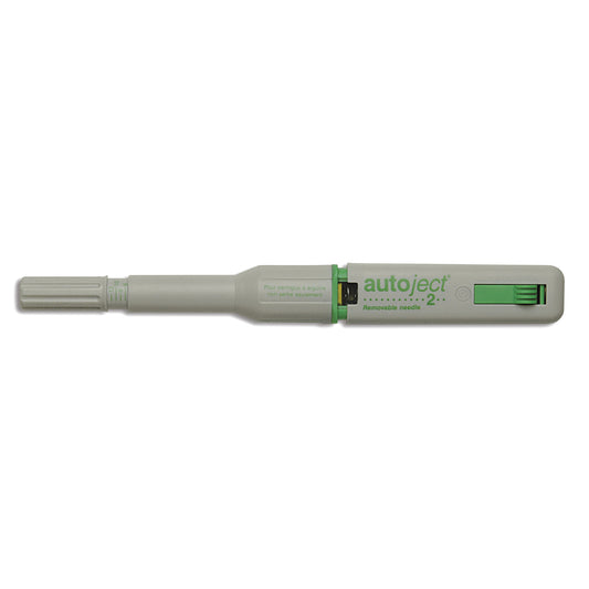Autoject® 2, Supplied with Wallet, Depth Adjusters & Instructions, For Use with Non-Fixed Needle, Not To Be Used with Glass Syringes (US & Canada Only)