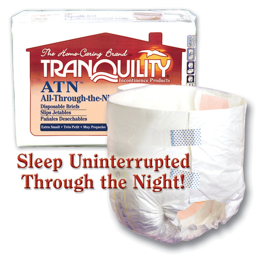 Brief, X-Small Adult, 18" to 26", 18.5 fl oz Capacity, 10/pk, 10 pk/cs