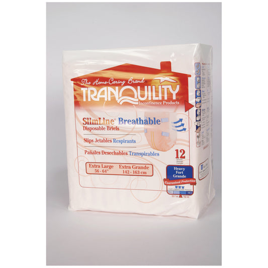 Breathable Briefs, X-Large Adult, 56"-64", 23.7 fl oz Capacity, 12/pk, 6 pk/cs