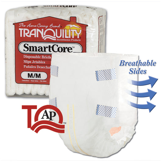 Brief, Medium Adult, 32"-44", 24.0 fl oz Capacity, 12/pk, 8 pk/cs