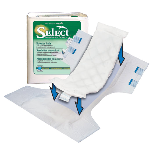 Booster Pad, 12" x 4¼", Capacity 6.7 fl oz, 25/bg, 8 bg/cs