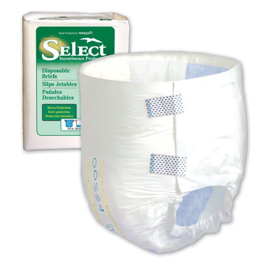 Brief, X-Small/ Youth, 18"-26" W/H, Capacity 10.4 fl oz, White, 10/bg, 10 bg/cs (30 cs/plt)