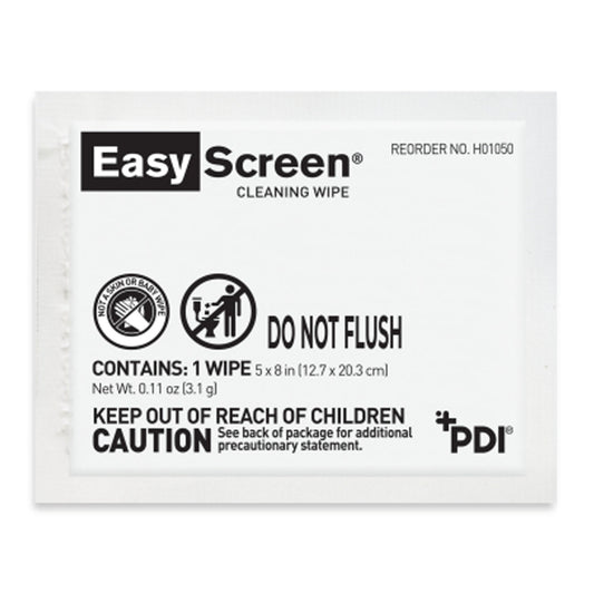 Easy Screen™ Cleaning Wipe, 5"x8", 1/pk, 50 pk/bx, 10 bx/cs