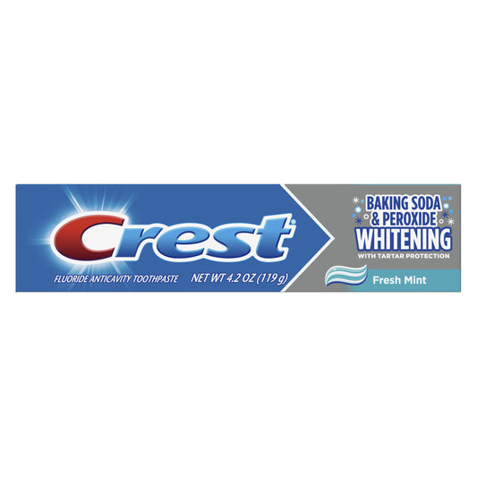Crest Baking Soda & Peroxide Whitening Toothpaste, 4.2oz, 24/cs (140 cs/plt)