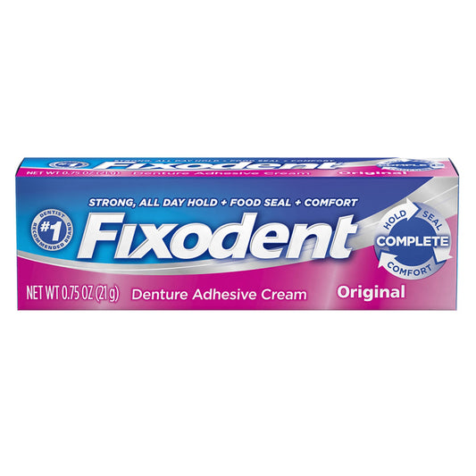 Fixodent Denture Adhesive, Original, .75 oz, 24/cs
