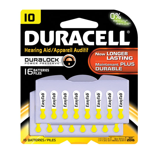 Battery, Zinc Air, Size 10, 16pk, 6 pk/bx, 6 bx/cs (UPC# 66119)
