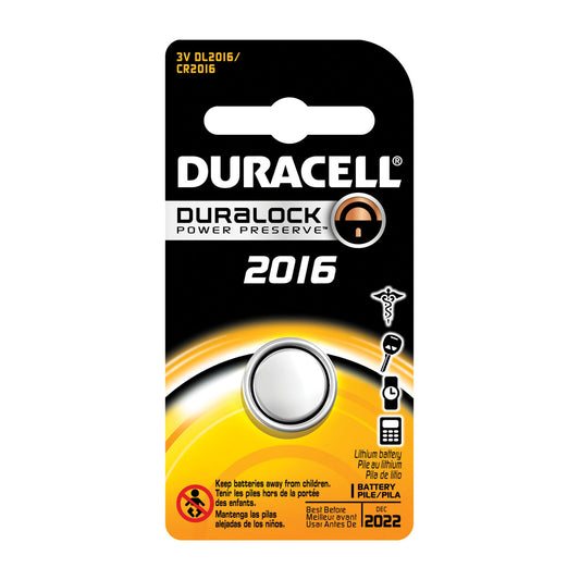 Battery, Lithium, Size DL2016, 3V, 6/bx (UPC# 66175)