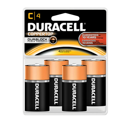 Battery, Alkaline, Size C, 4pk, 18 pk/cs (UPC# 13848)