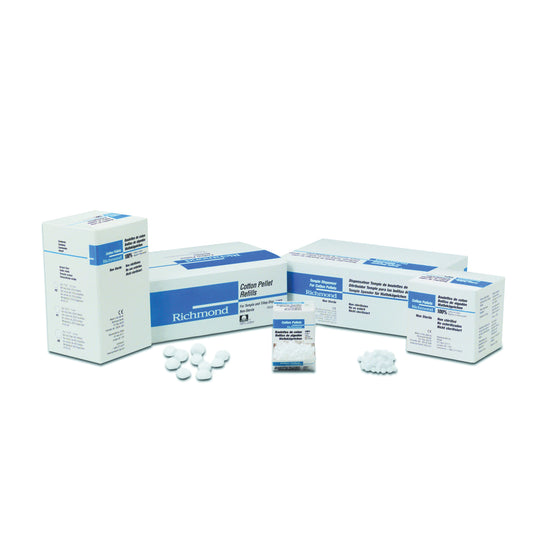 Cotton Pellet, Size 3, 5/32" Dia, 2500/bx