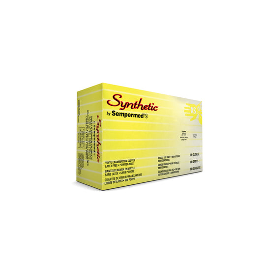 Exam Glove, Vinyl, Smooth, X-Small, Powder Free , Beaded Cuff, Ambidextrous, 100/bx, 10 bx/cs (PF)
