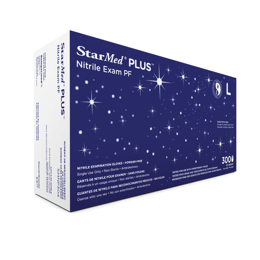 Exam Glove, Nitrile, PF, Fingertip Textured, Small, 300/bx, 10 bx/cs (40 cs/plt)