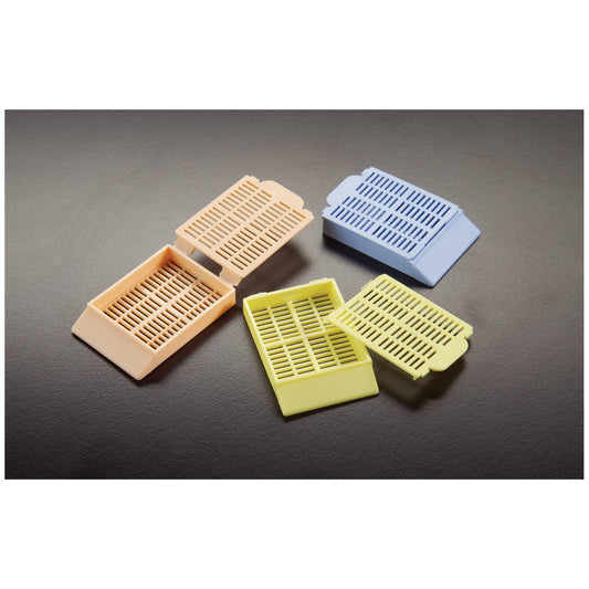 Embedding Cassette & Lid, Orange, 500/bx, 3 bx/cs