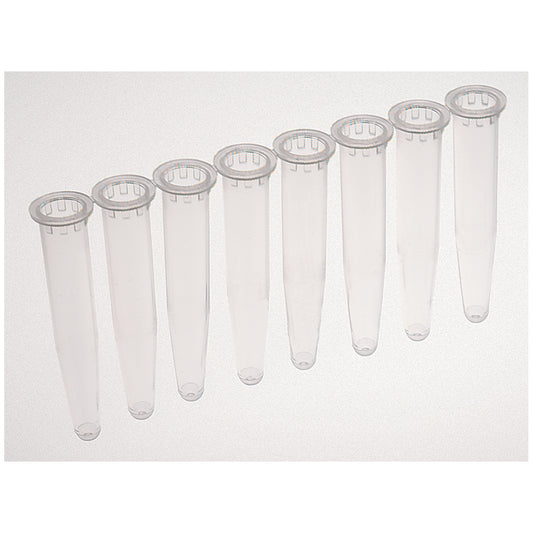 Accessories: Strip of 8 Tubes, 600ul, Polypropylene, 120/pk, 5 pk/cs