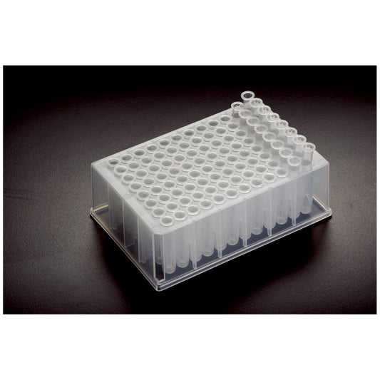 Deep Well Plate, Conical Bottom, 600ul , Polypropylene, 4/pk, 6 pk/cs (fixed tube strips)