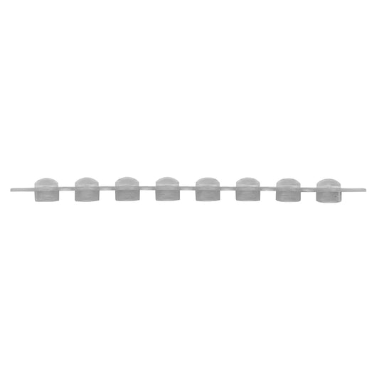 Dome Cap Strips, Red, 8/strip, 125 strip/cs