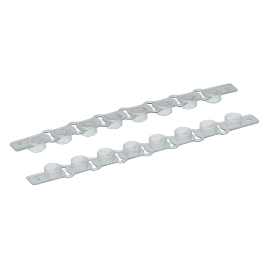 Flat Cap Strips, Blue, 8/strip, 125 strip/cs