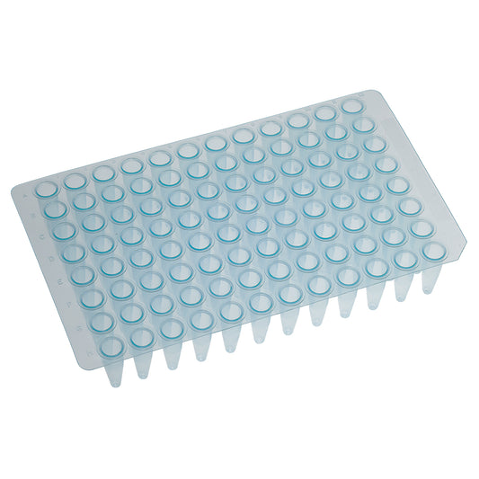 96 Thin Walled PCR Plate, 0.2mL, Blue, 10/bg, 10 bg/cs