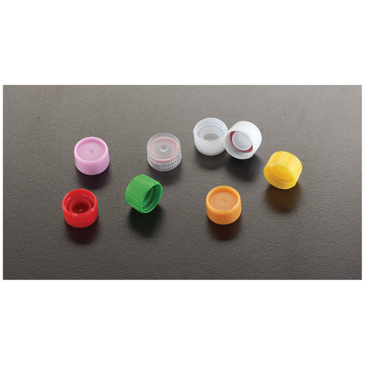 Flat Caps, O-Ring Seal, Green, 1000/cs
