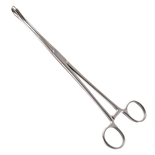 Foerster Sponge Forceps, Straight, Serrated, 9.5"