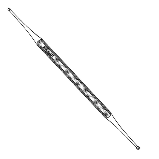 Curette Excavator, Double Ended, #58-1-2, 1.5 X 2mm, 5.5" Overall Length