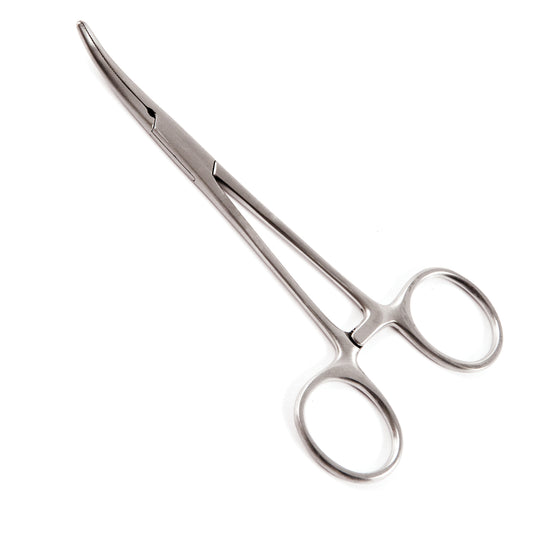 Kelly Hemostatic Forceps, 5-1/2", Curved, 25/cs