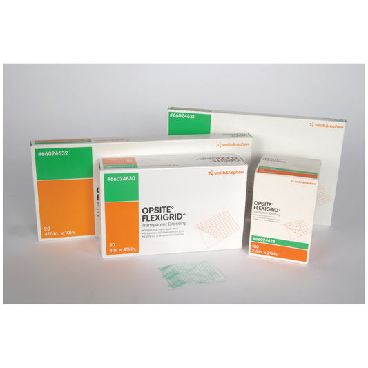 Dressing, Central Line Transparent Adhesive Film, 4" x 4¾", 50/pkg