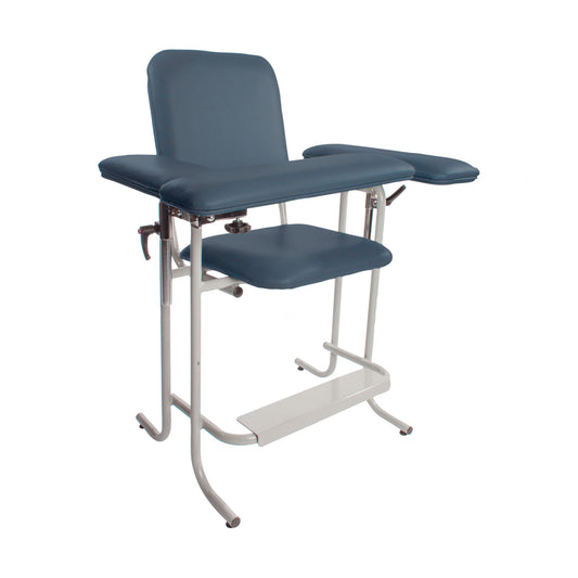 Blood Draw Chair, Tall Height, Flip Up Arm, 500 lb Weight Capacity