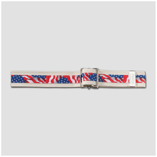 Gait Belt, USA Flag, 54", Nickel Buckle (Continental US + HI Only)