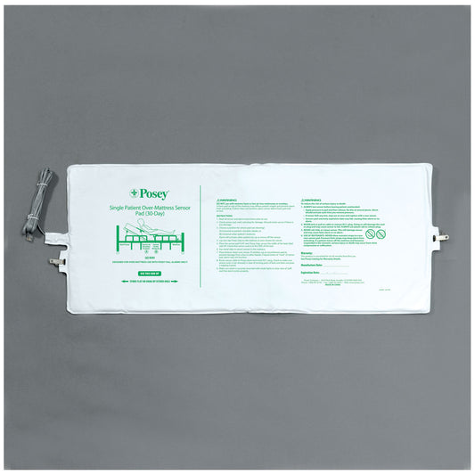 Bed Sensor Pad, Single Patient Use, 12"W x 120"L, 30-Days, 8ft Cord (Continental US + HI Only)