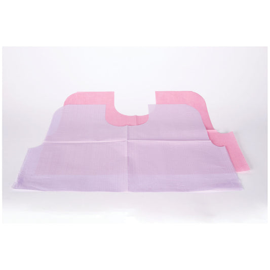 Bib, Endo, Waist Length, Contour Neck, Prophy, Neck Cutout, Lavender, 29" x 21", 100/cs