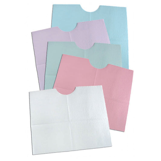 Contour Bib, 18" x 22", 3-Ply, Green, 400/cs