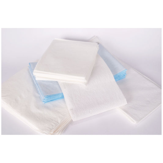 Drape Sheet, Tissue/ Poly, 30" x 48", White, 100/cs