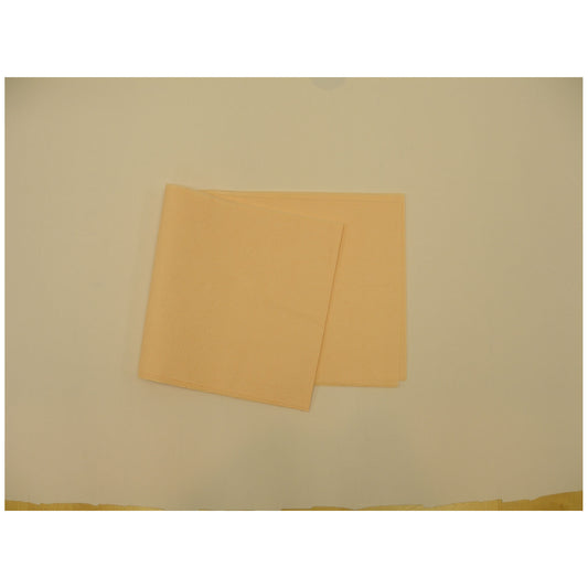 Drape Sheet, 40" x 48", Peach, 2-Ply Tissue, Latex Free , 100/cs (LF)