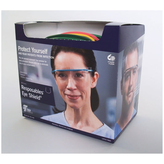 Eyeshield Frame, Reposable, Assorted Colors, Pre-Assembled, Non-Sterile, 100/cs