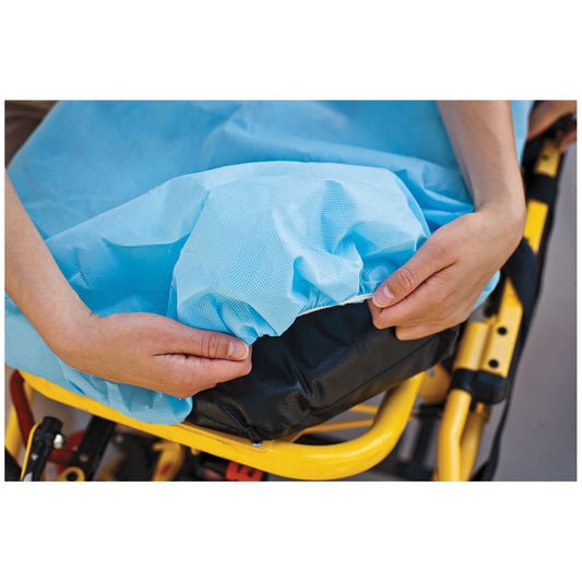 Drape/ Stretcher Sheet, Tissue/ Poly, 40" x 90", Blue, 50/cs (36 cs/plt)