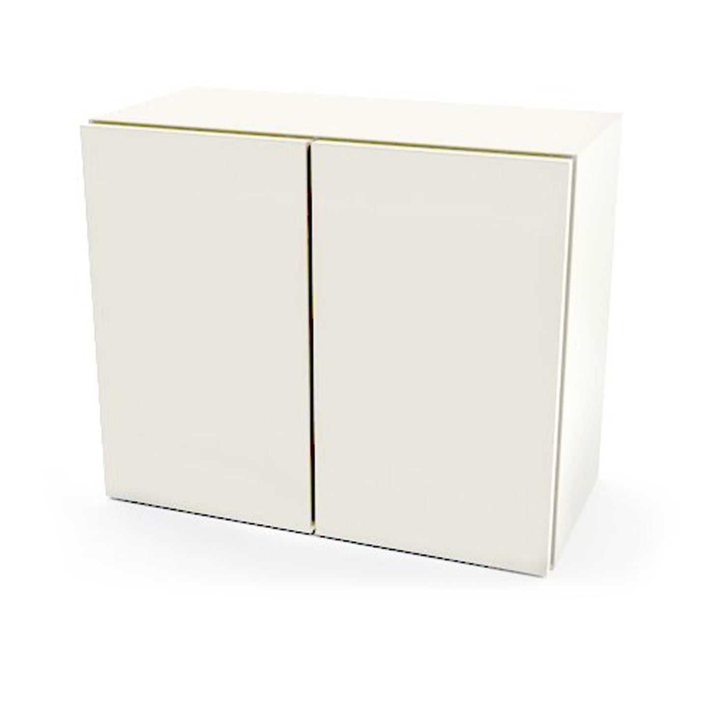 Wall Cabinet, Steel, 24", Two Doors, One Adjustable Shelf, Quiet White (2) (1)