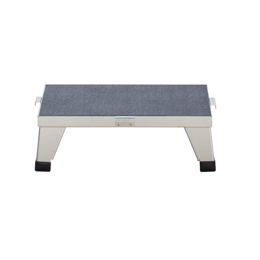 Foot Stool, Stackable, Stainless Steel, 18"W x 6"H x 12" D