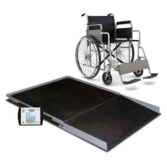 Floor Scale, 4' X 4', 1000 lb Capacity, Ramp, MV1 Indicator